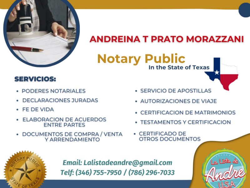 Notary Public in the State of Texas