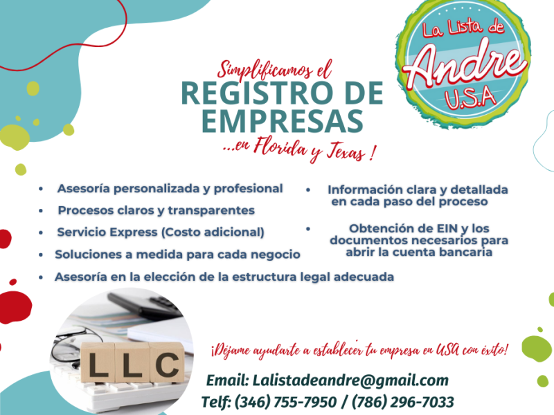 Registramos TU EMPRESA en USA